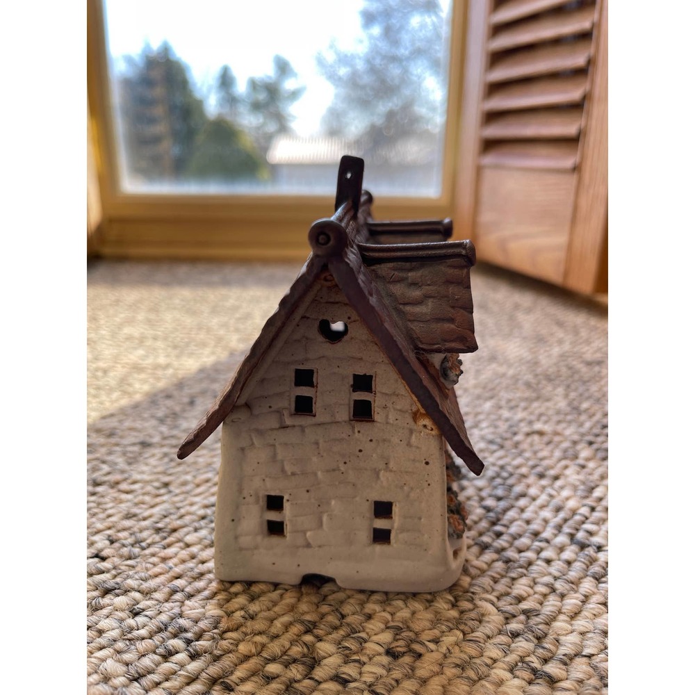 Windy Meadows Pottery‎ KEEPTRYST INN Candle House Unsigned Jan Richardson - Picture 2 of 7